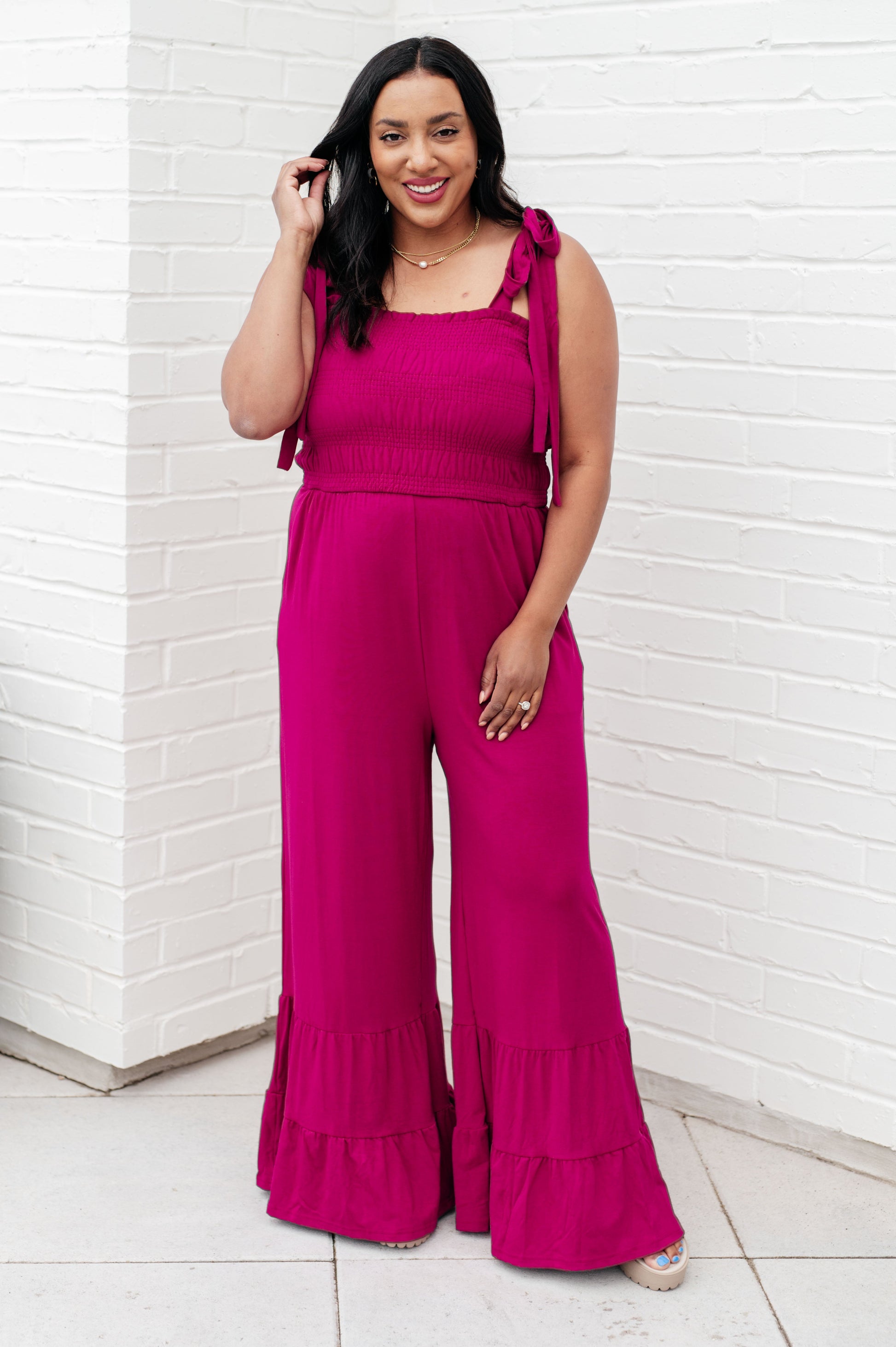 Almost Available Flared Jumpsuit - Southern Divas Boutique