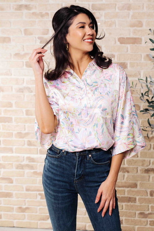 Blissful Botanicals Blouse - Southern Divas Boutique