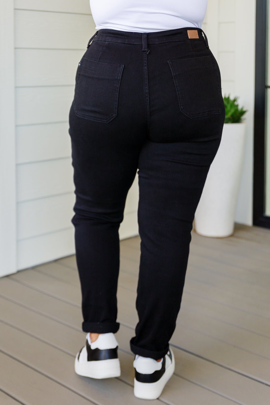 Carmen Double Cuff Joggers in Black - Southern Divas Boutique