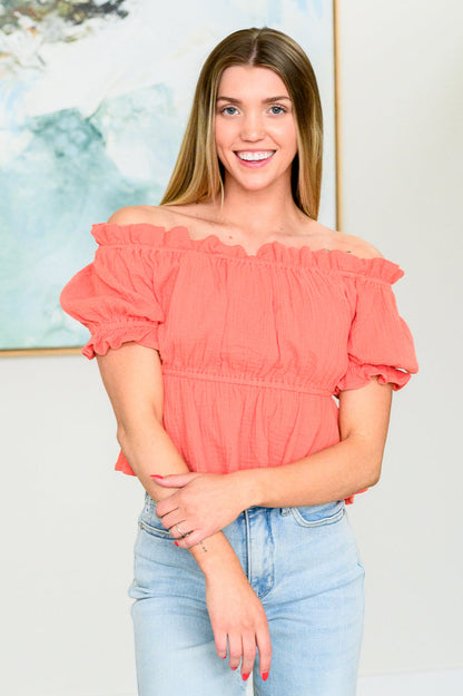 Don't Be Shy Off the Shoulder Blouse - Southern Divas Boutique