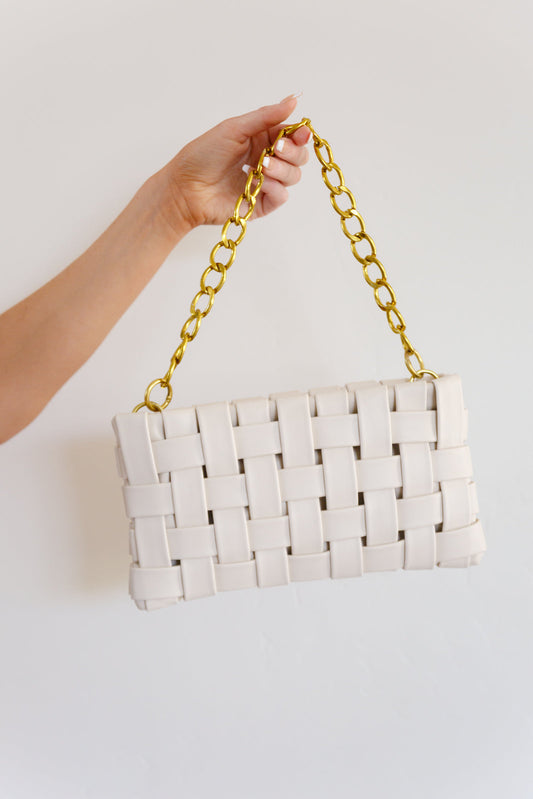 Forever Falling Handbag in Cream - Southern Divas Boutique