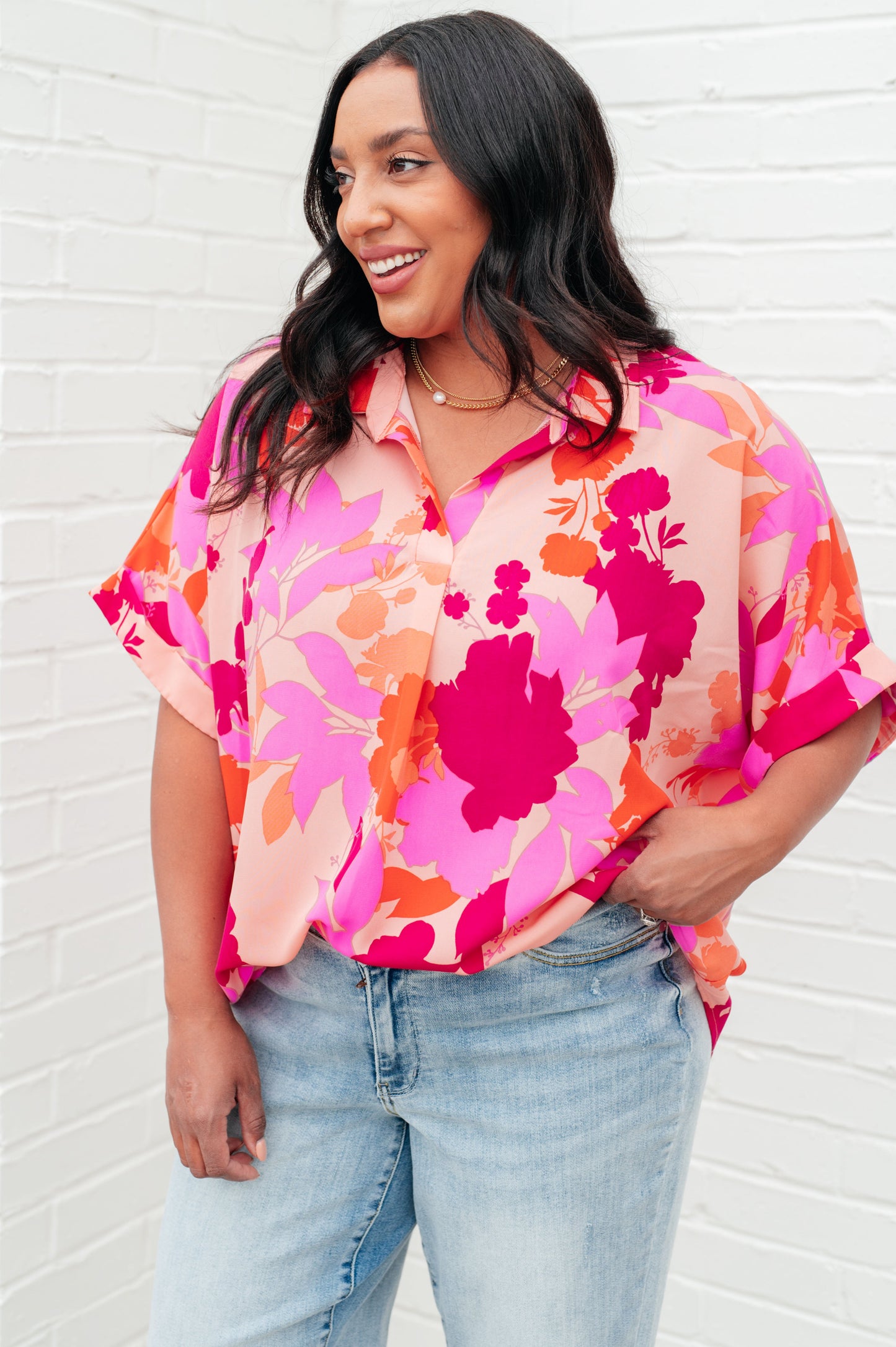 Hazy Cosmic Jive Relaxed Blouse - Southern Divas Boutique