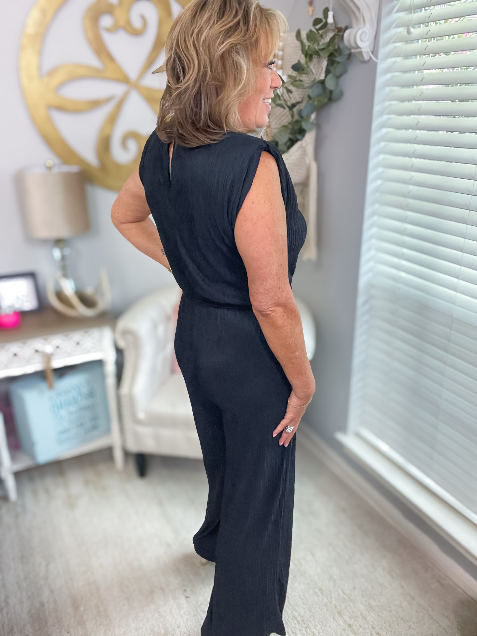 Wrong Again Jumpsuit - Black - Southern Divas Boutique