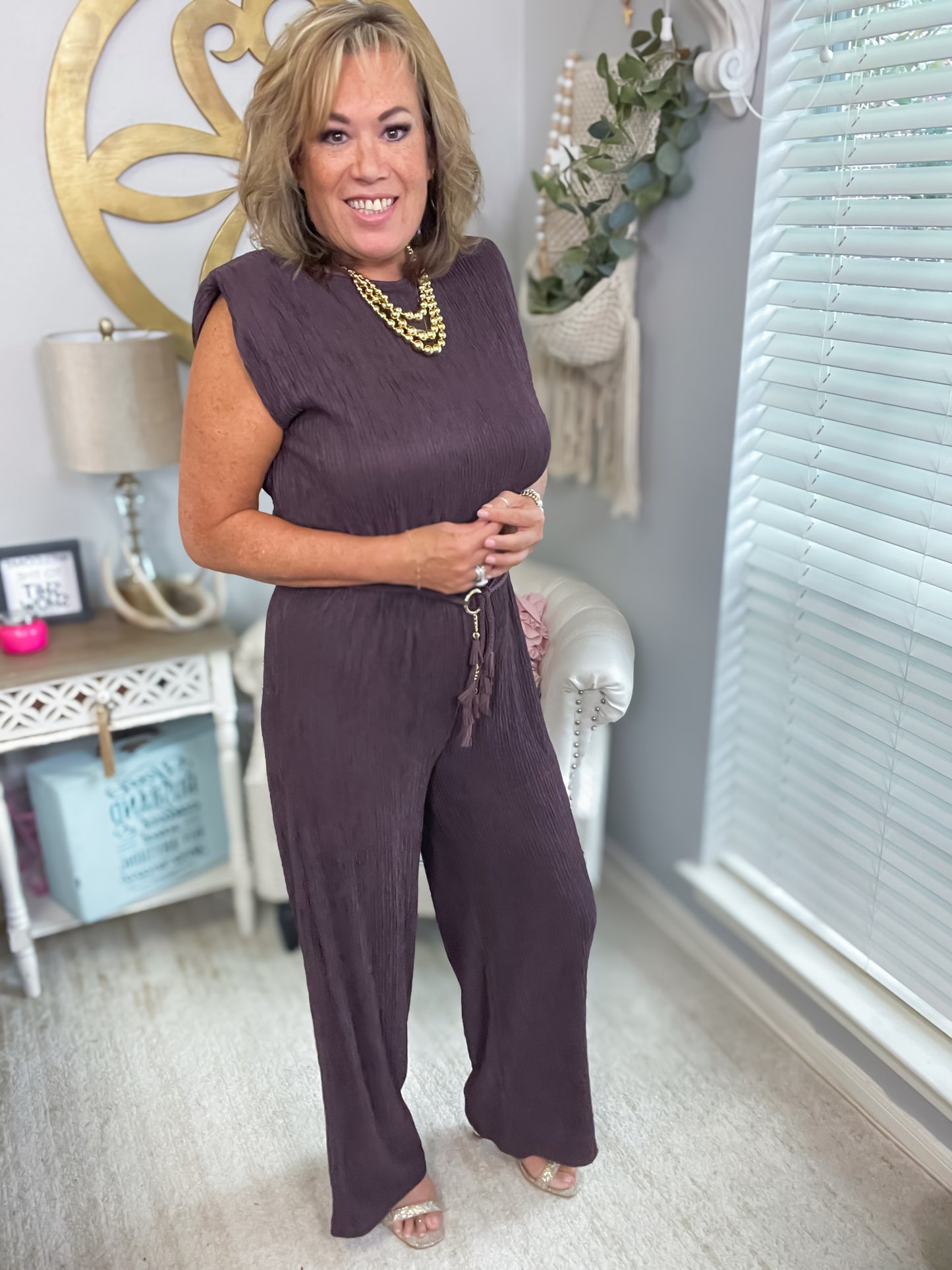 Wrong Again Jumpsuit - Espresso - Southern Divas Boutique