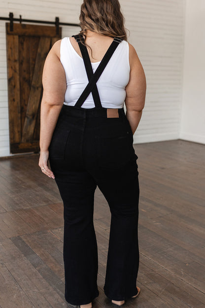 Imogene Control Top Retro Flare Overalls - Southern Divas Boutique