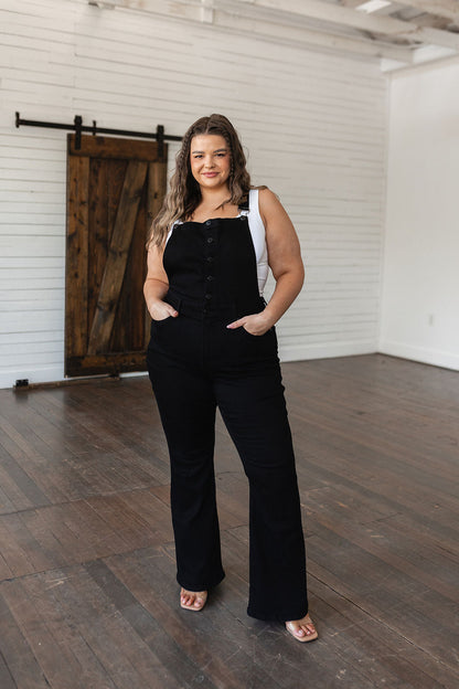 Imogene Control Top Retro Flare Overalls - Southern Divas Boutique