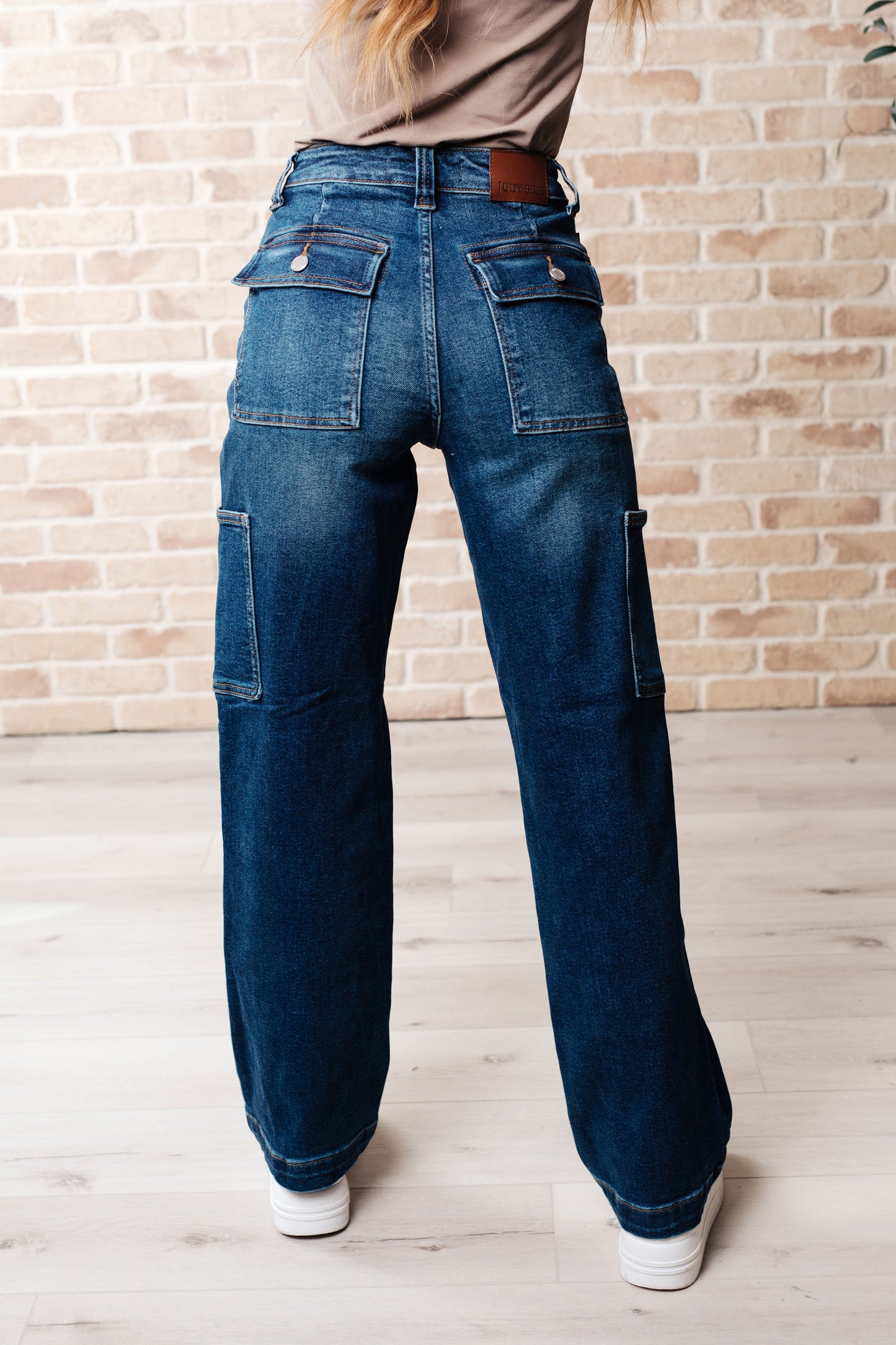 Leila High Rise Cargo Straight Jeans - Southern Divas Boutique