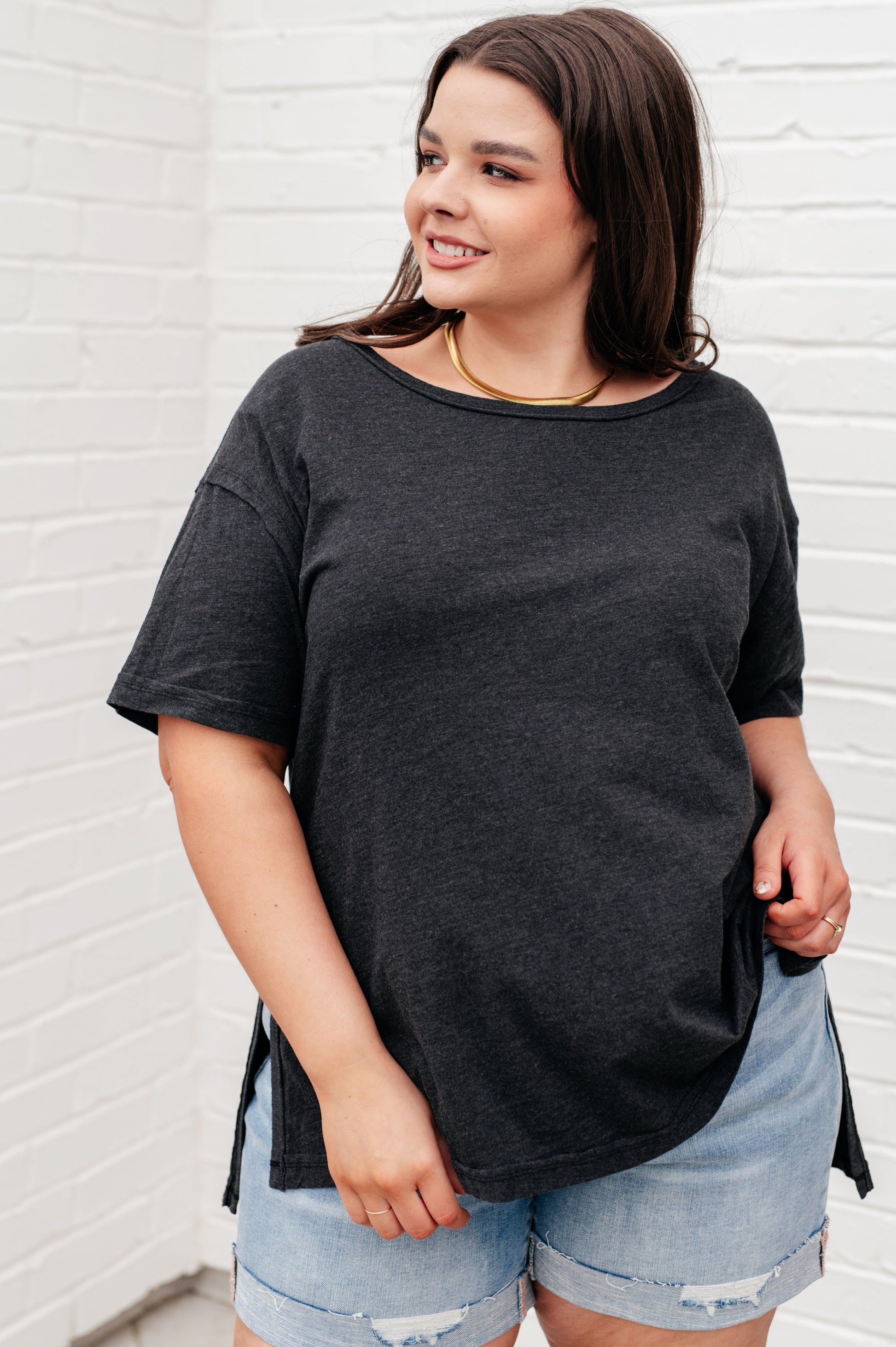 Let Me Live Relaxed Tee in Black - Southern Divas Boutique