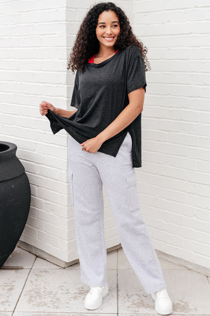 Let Me Live Relaxed Tee in Black - Southern Divas Boutique