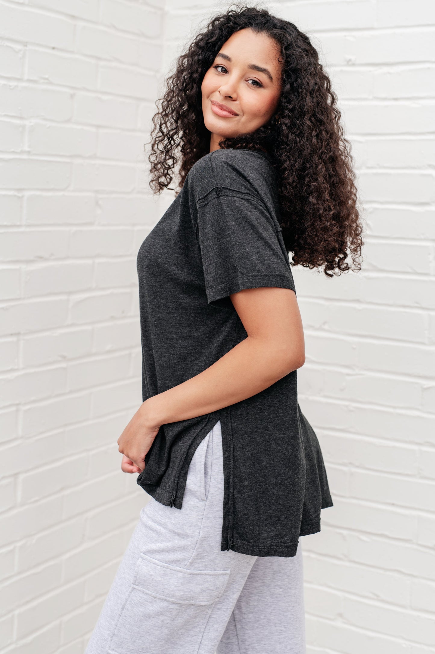 Let Me Live Relaxed Tee in Black - Southern Divas Boutique