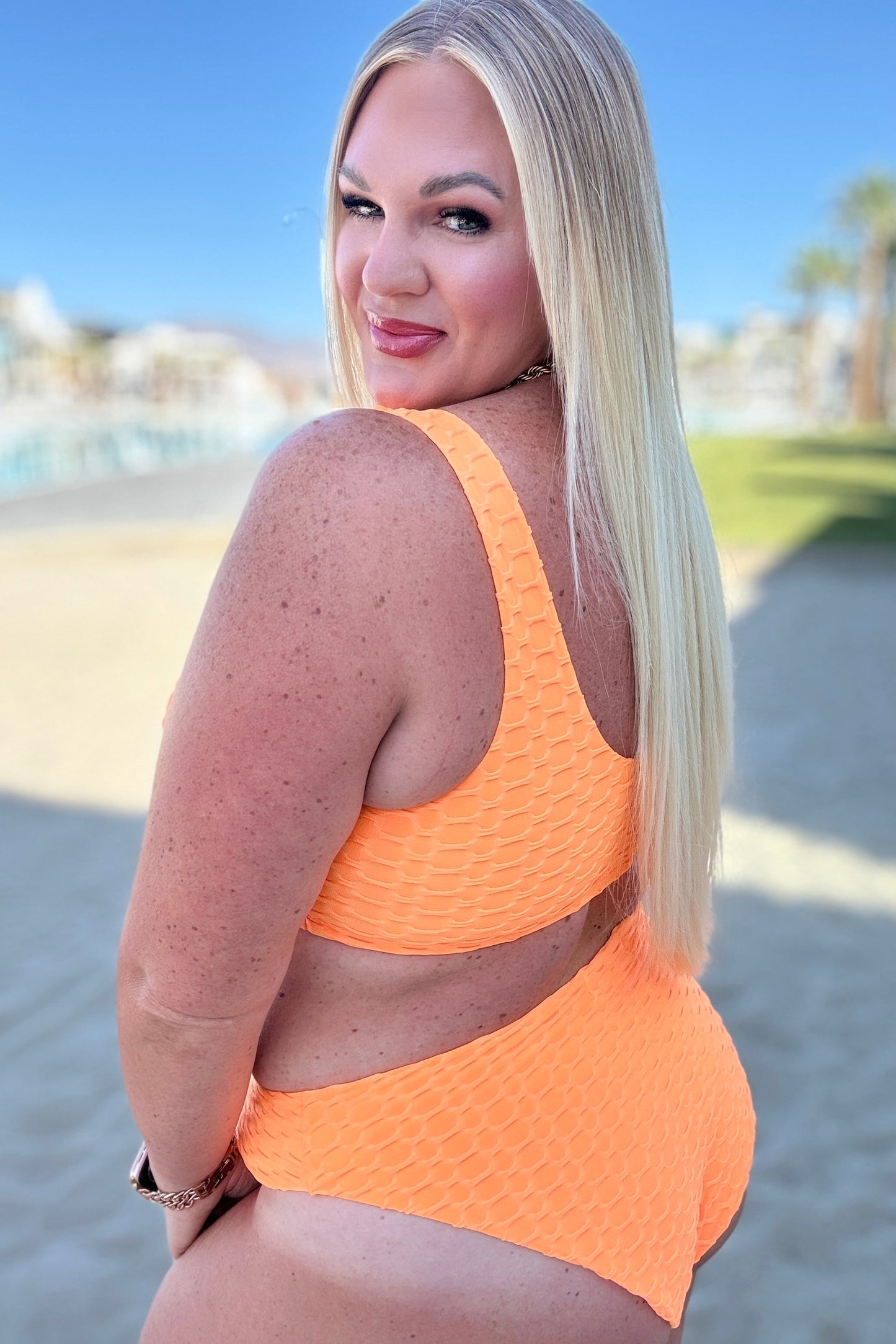 Oh So Orange Swim Bottoms - Southern Divas Boutique