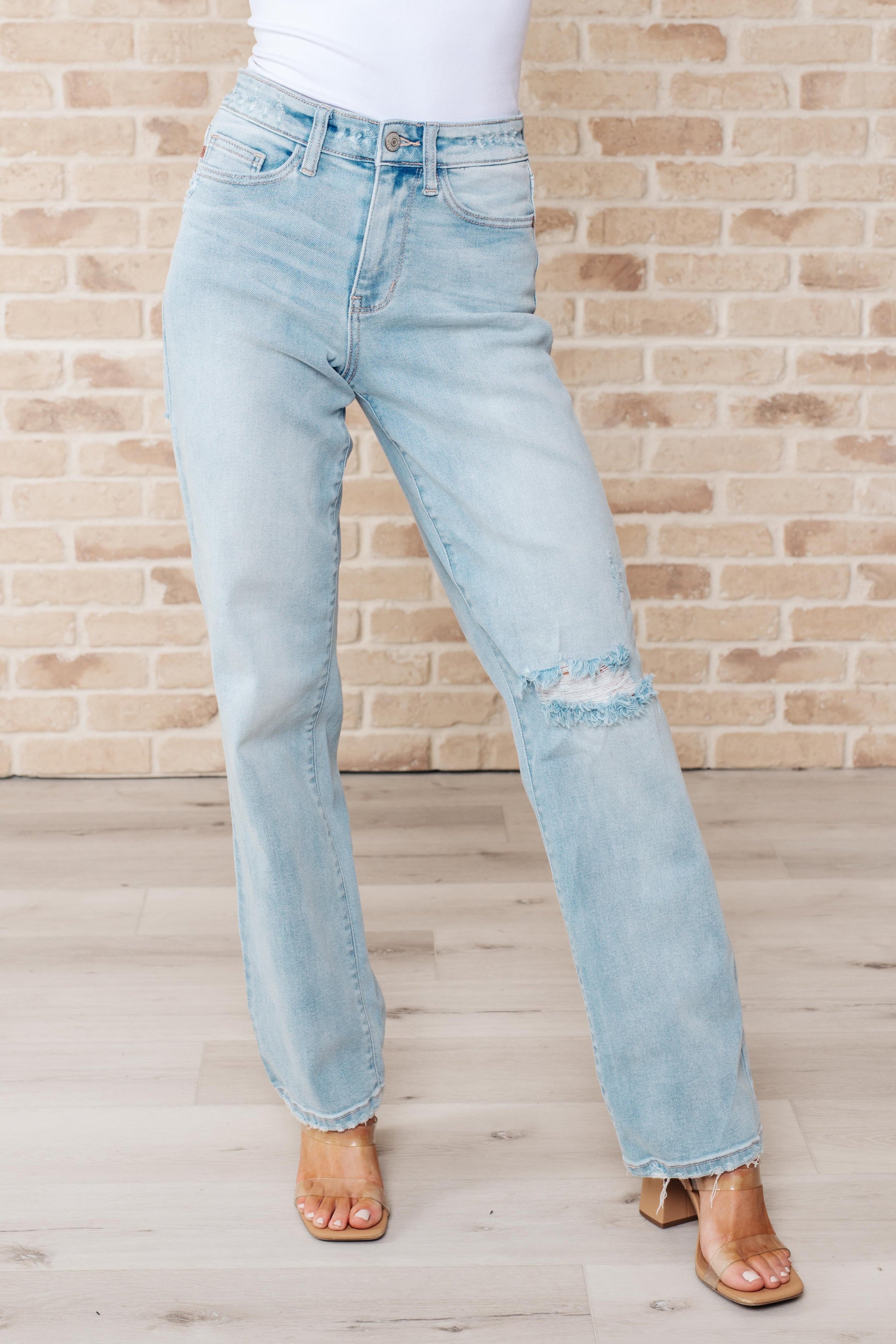 Parker High Rise 90's Straight Jeans - Southern Divas Boutique