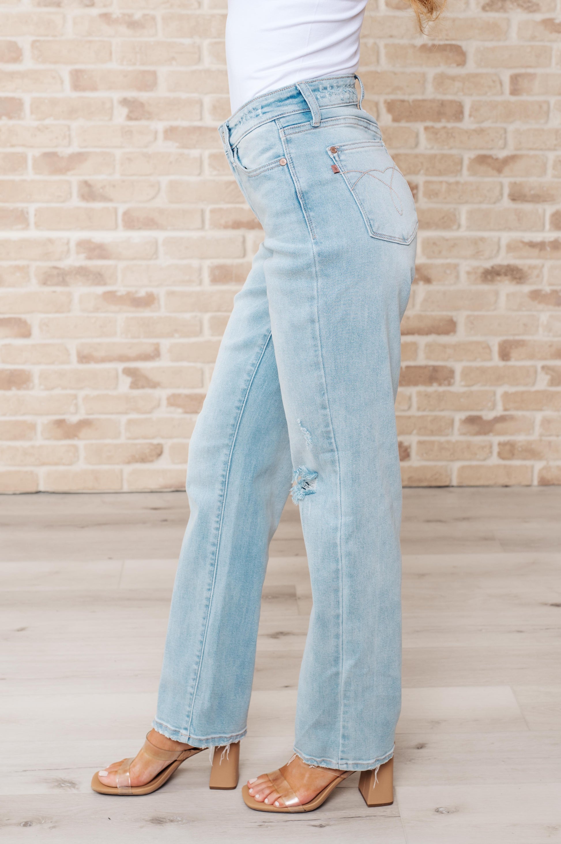 Parker High Rise 90's Straight Jeans - Southern Divas Boutique