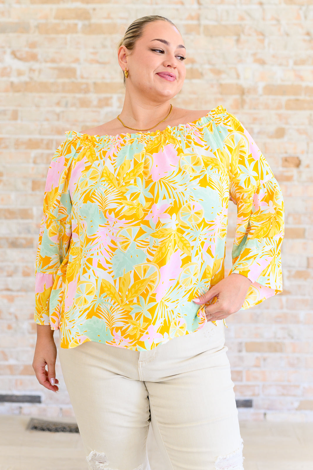 Rich Spirit Off Shoulder Bell Sleeve Blouse - Southern Divas Boutique