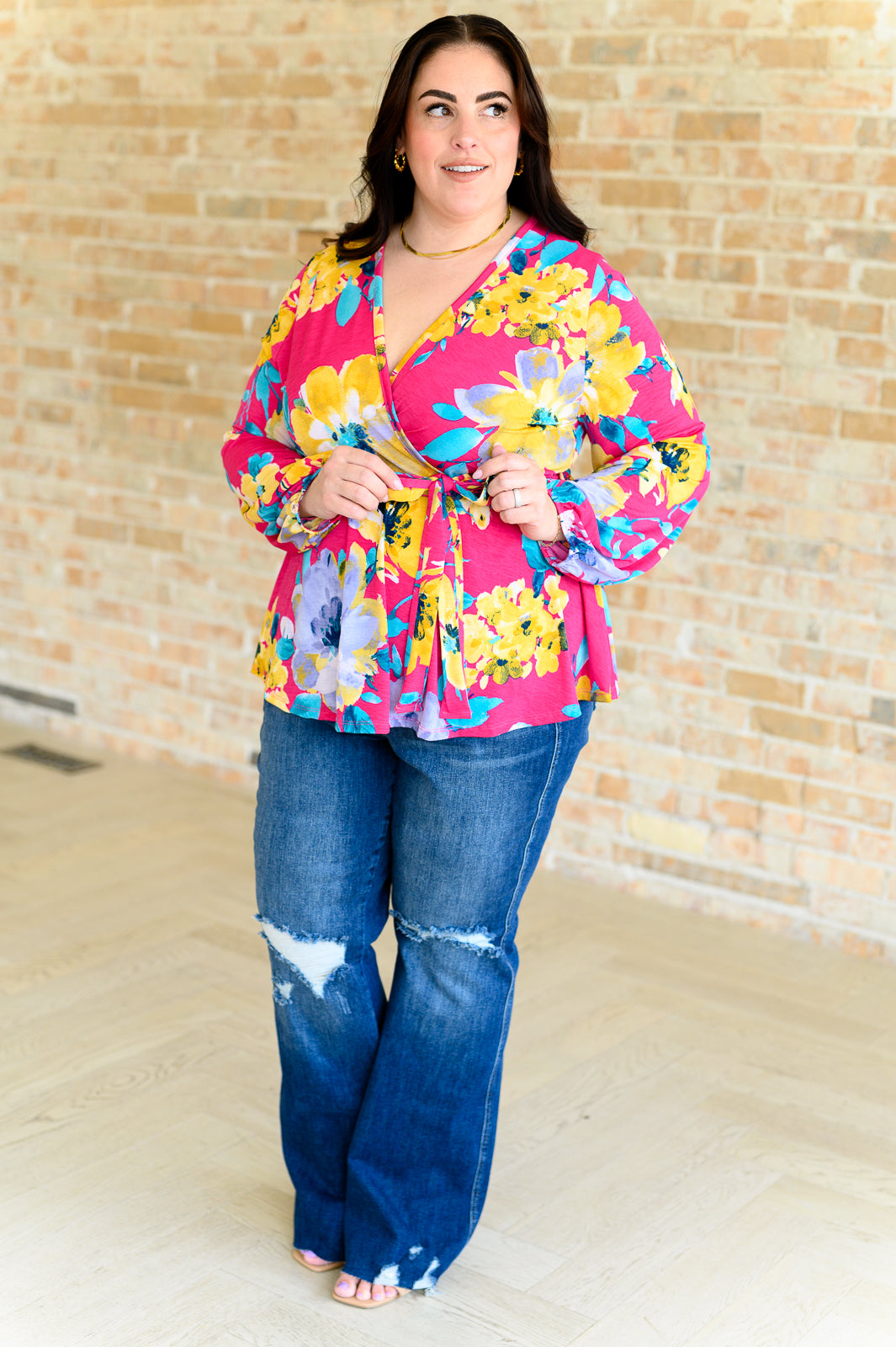 Spring to Be Sprung V-Neck Floral Blouse - Southern Divas Boutique