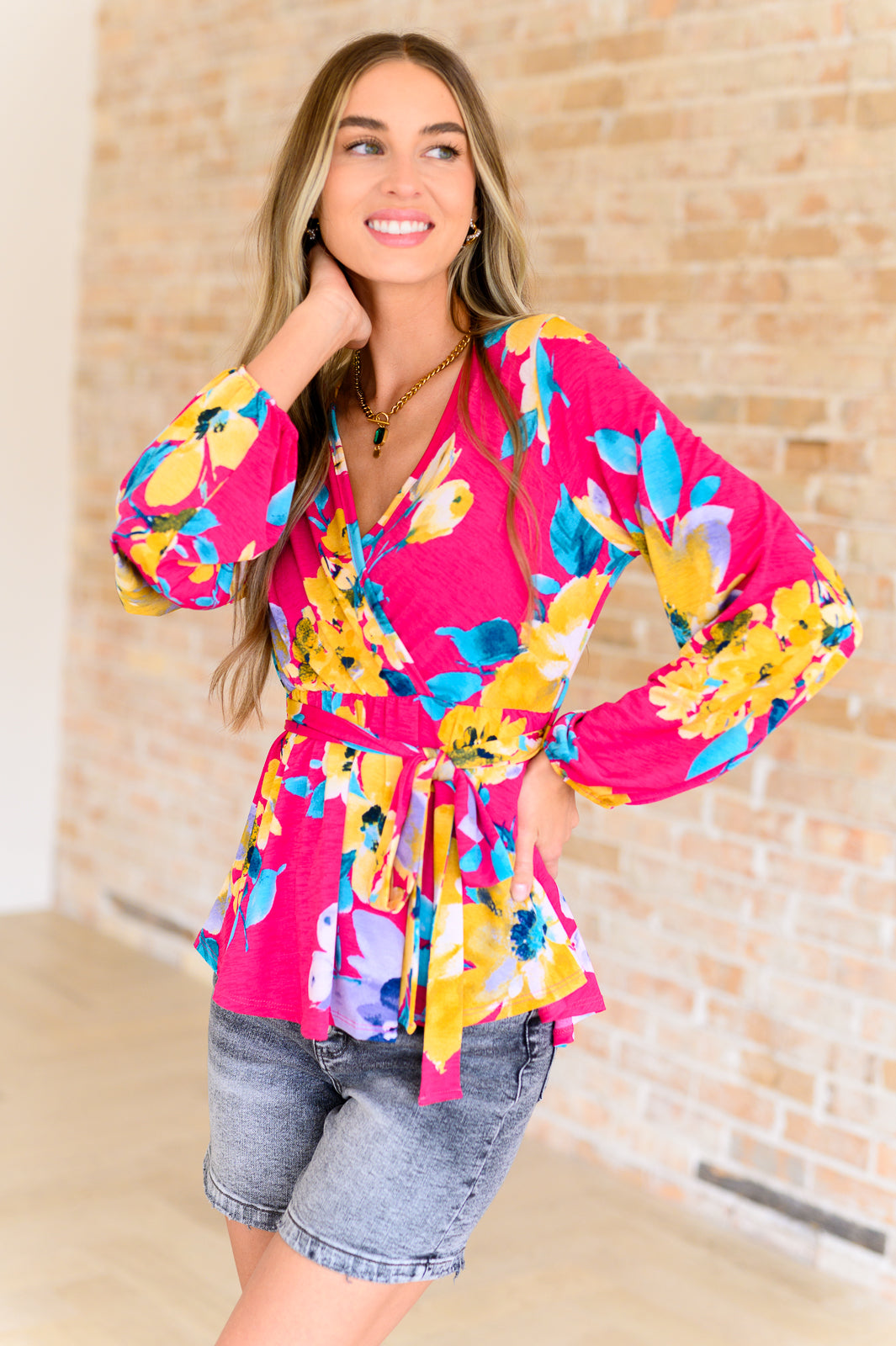 Spring to Be Sprung V-Neck Floral Blouse - Southern Divas Boutique