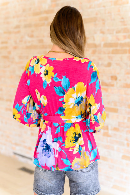 Spring to Be Sprung V-Neck Floral Blouse - Southern Divas Boutique