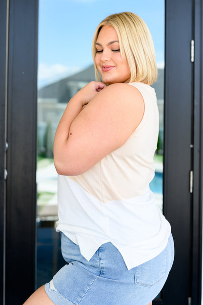 Steady Increase Color Block Sleeveless Top - Southern Divas Boutique