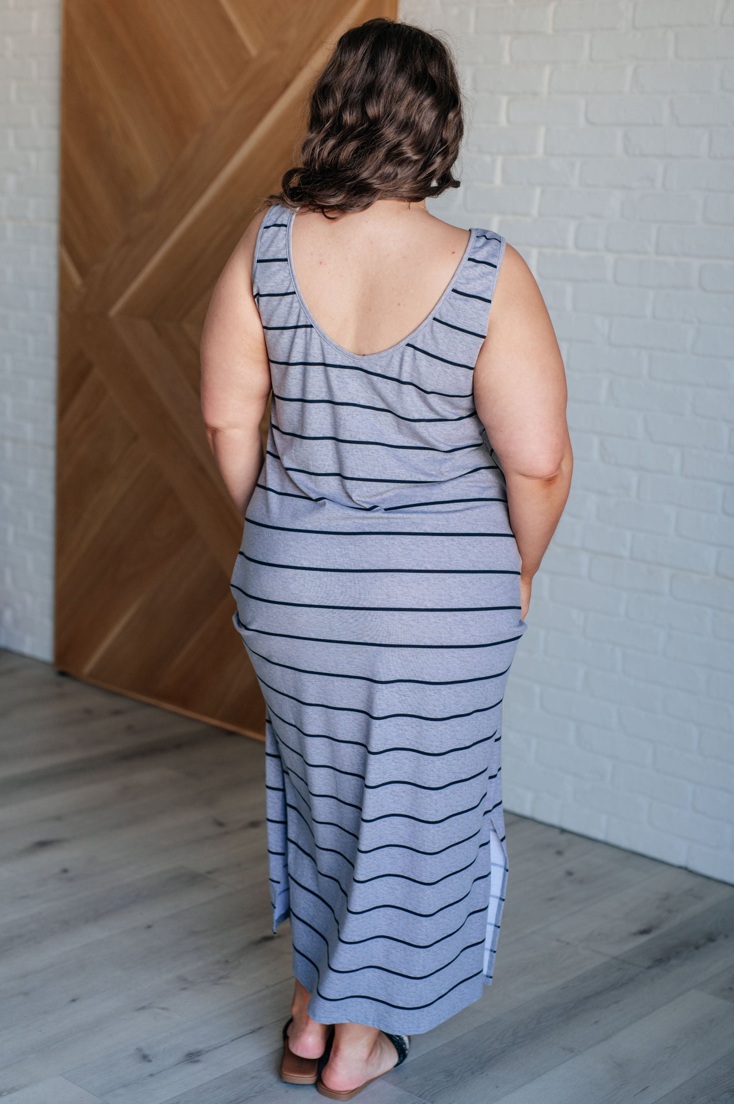 Still Got It Sleeveless Maxi In Gray - Southern Divas Boutique