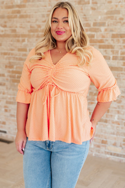 Sweet Sherbet Swiss Dot Top - Southern Divas Boutique