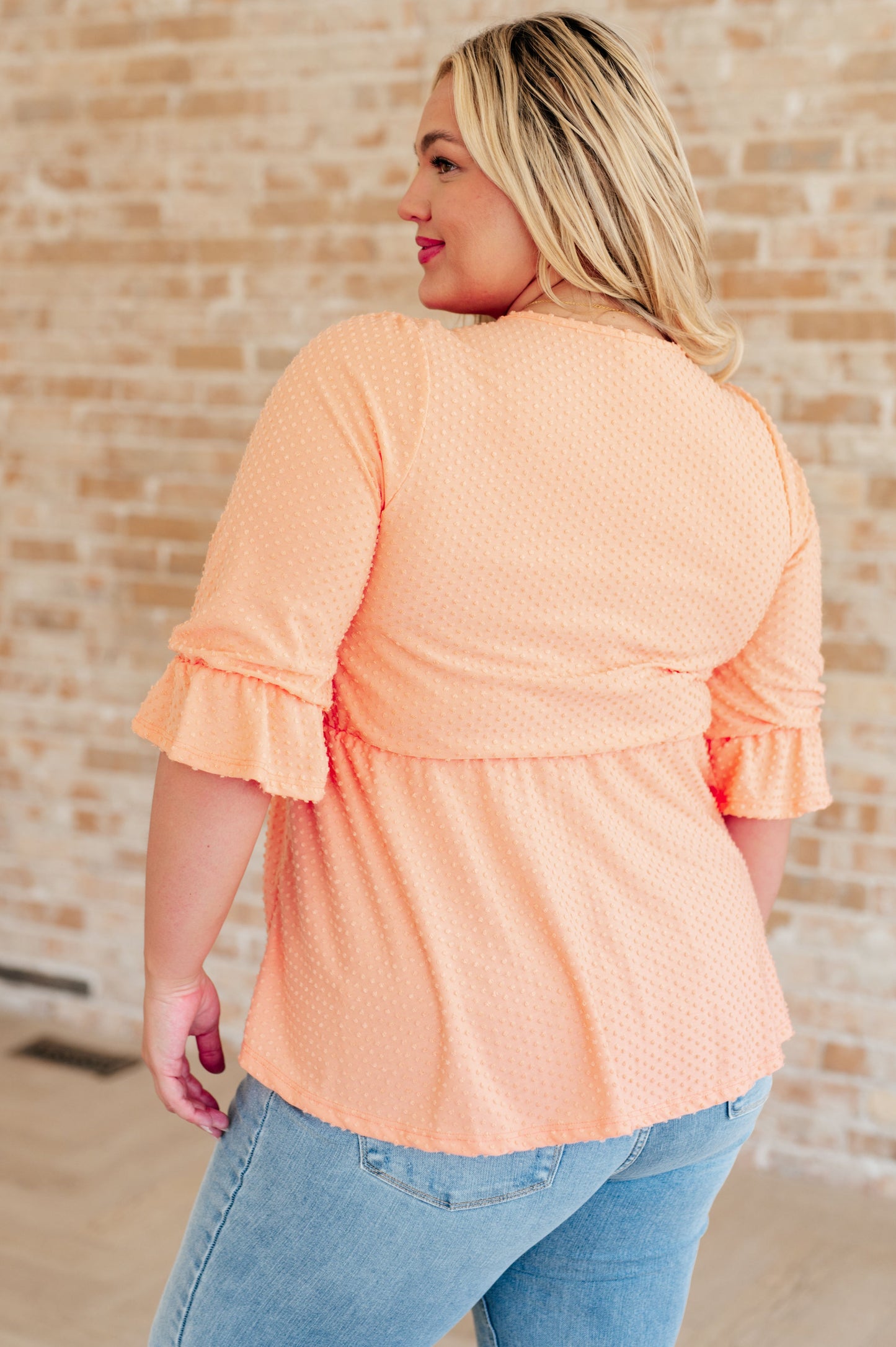 Sweet Sherbet Swiss Dot Top - Southern Divas Boutique