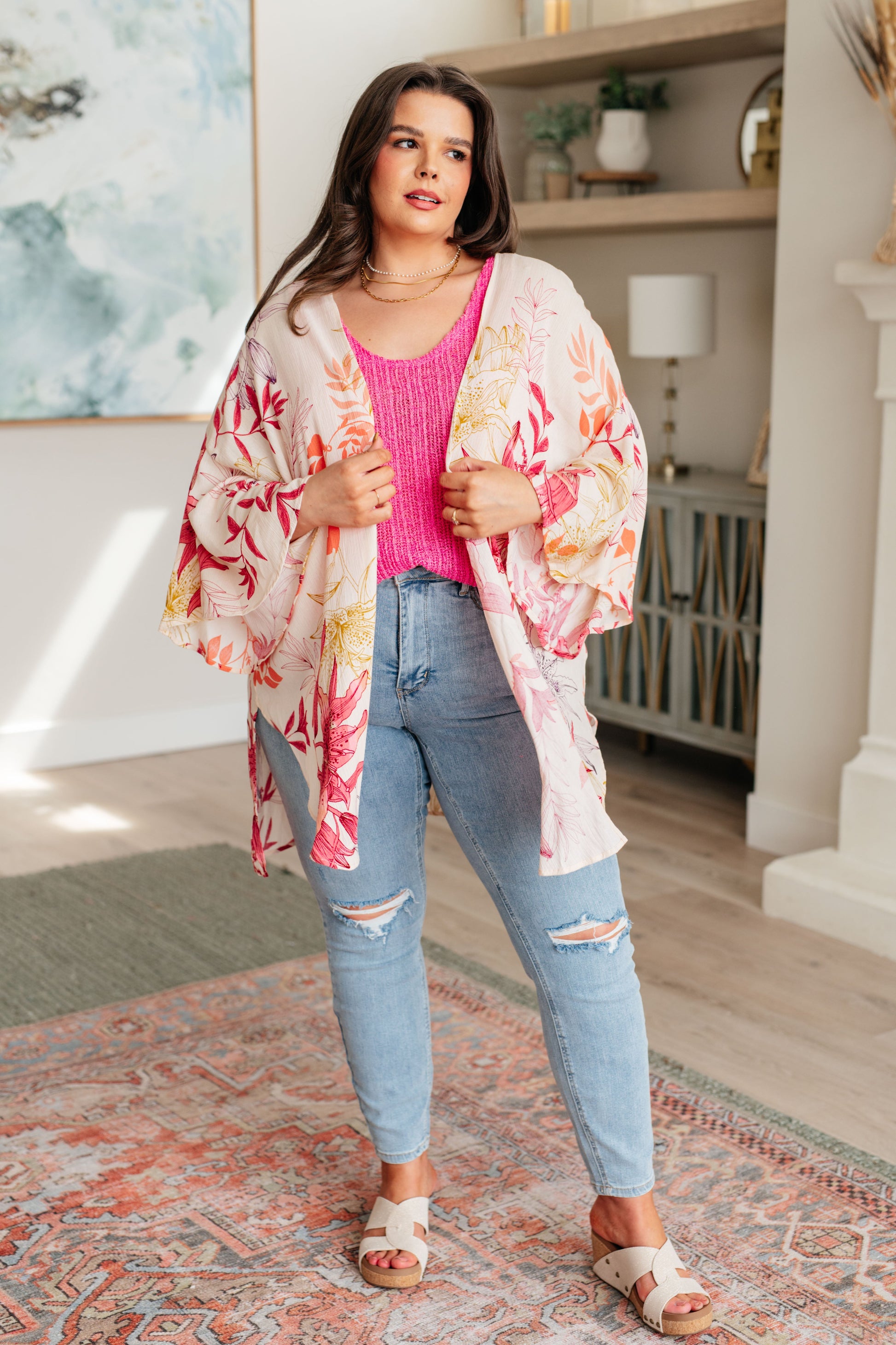 Vacay Season Bell Sleeve Kimono - Southern Divas Boutique