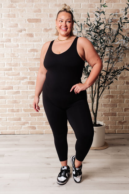 Way to Push Active Bodysuit in Black - Southern Divas Boutique