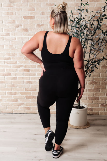 Way to Push Active Bodysuit in Black - Southern Divas Boutique