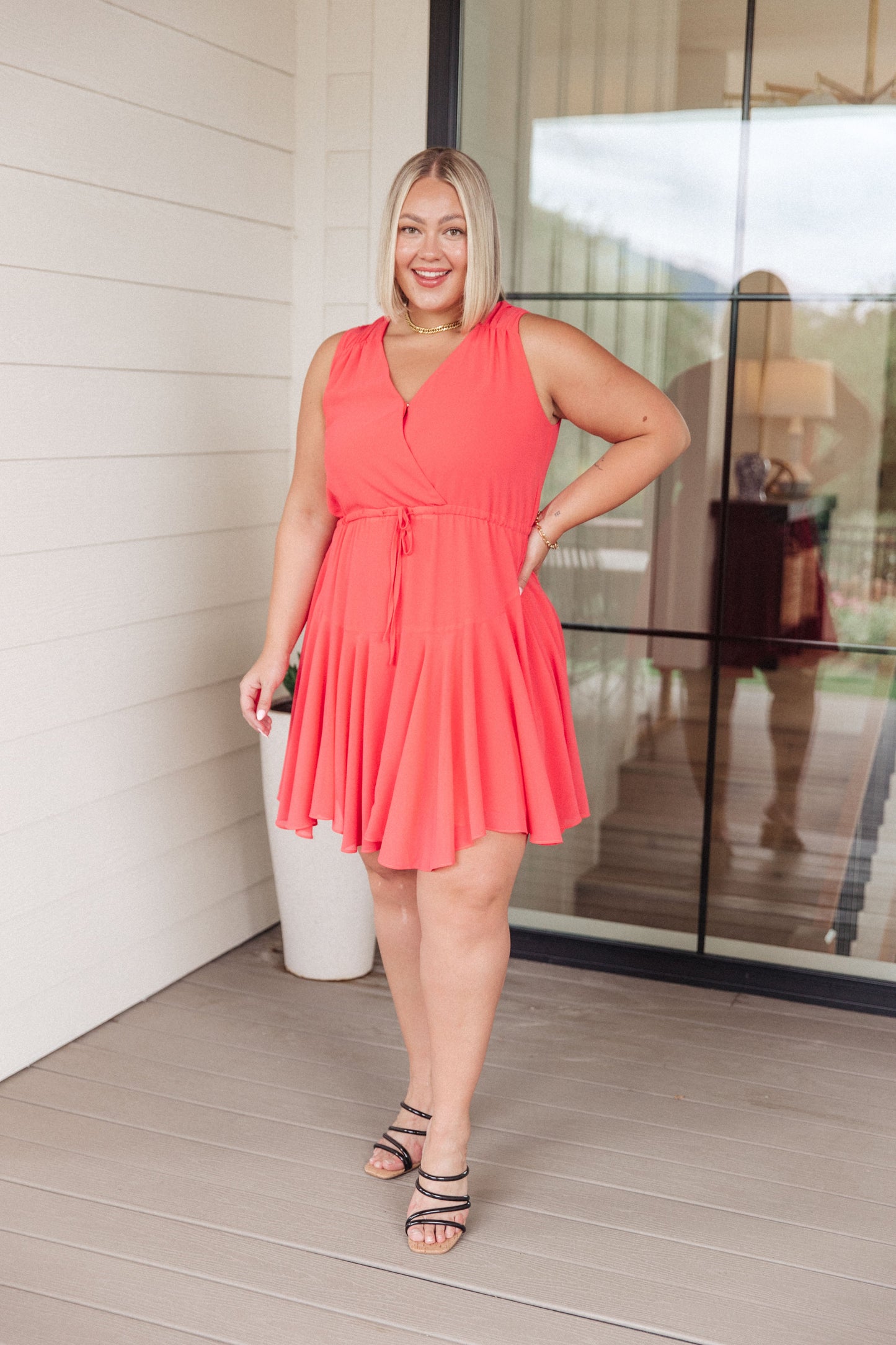 Worth the Wait V-Neck Dress - Southern Divas Boutique