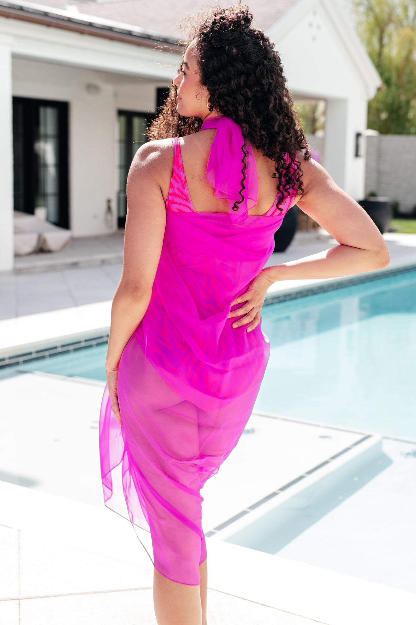 Wrapped In Summer Versatile Swim Cover in Pink - Southern Divas Boutique