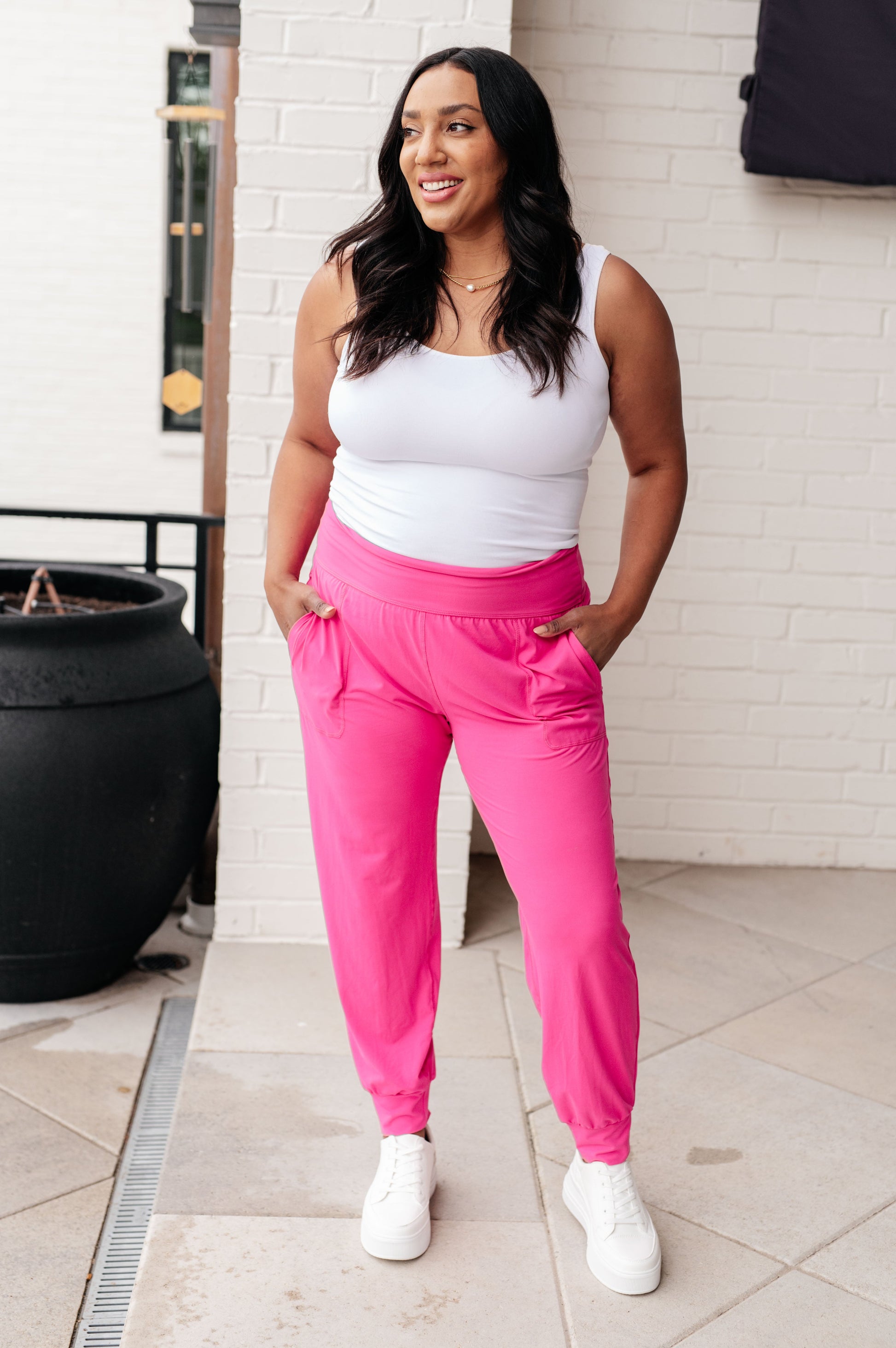 Always Accelerating Joggers in Sonic Pink - Southern Divas Boutique