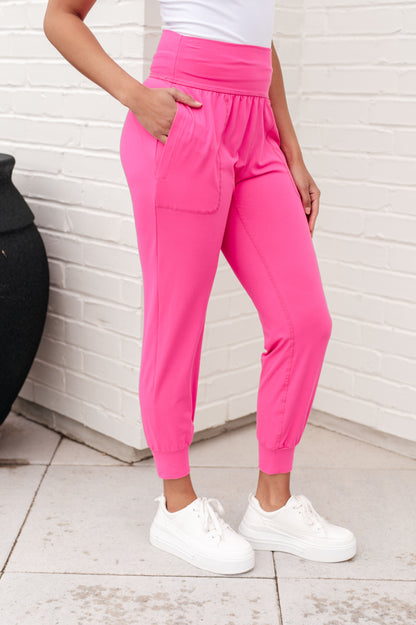 Always Accelerating Joggers in Sonic Pink - Southern Divas Boutique