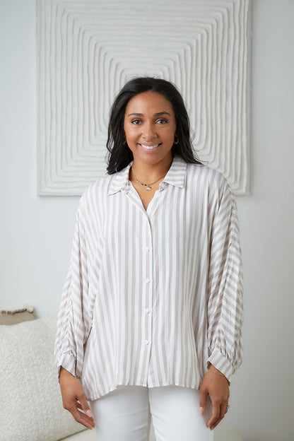 High Standards Button Down - Southern Divas Boutique