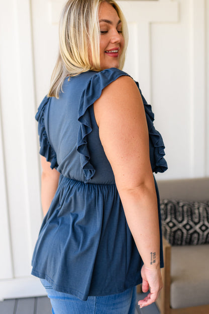 Before Now Ruffled Babydoll Top - Southern Divas Boutique