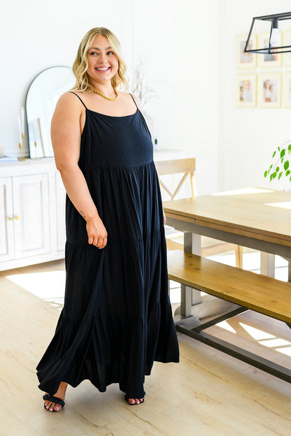 Classically Cool Tiered Maxi Dress - Southern Divas Boutique