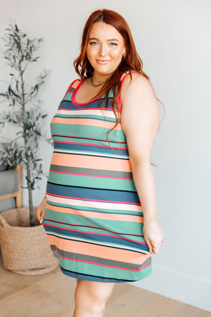 Summer Lovin' Striped Tank Dress - Southern Divas Boutique