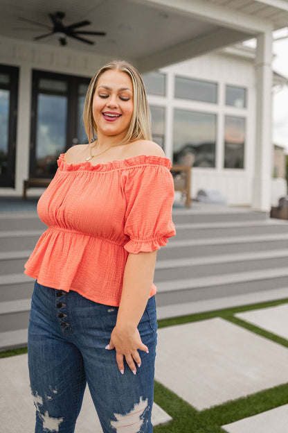 Don't Be Shy Off the Shoulder Blouse - Southern Divas Boutique