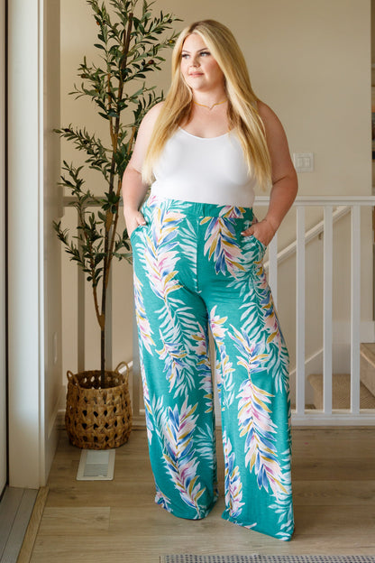 Hawaiiana Floral Pants - Southern Divas Boutique