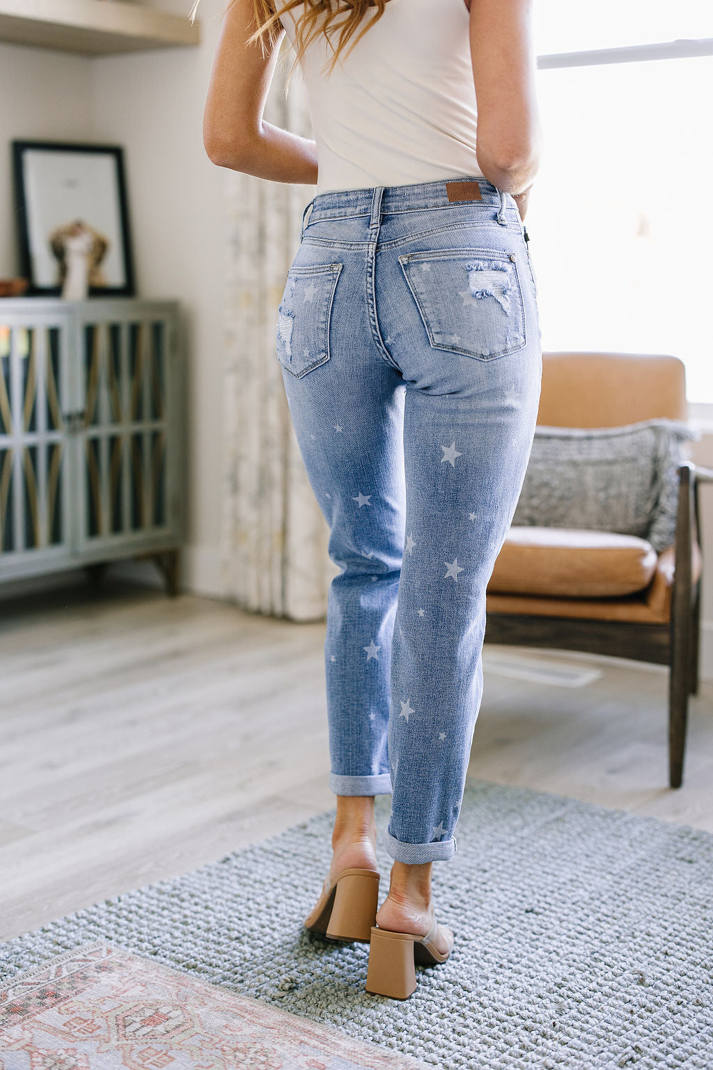 Juliet Star Crossed Boyfriend Jeans - Southern Divas Boutique