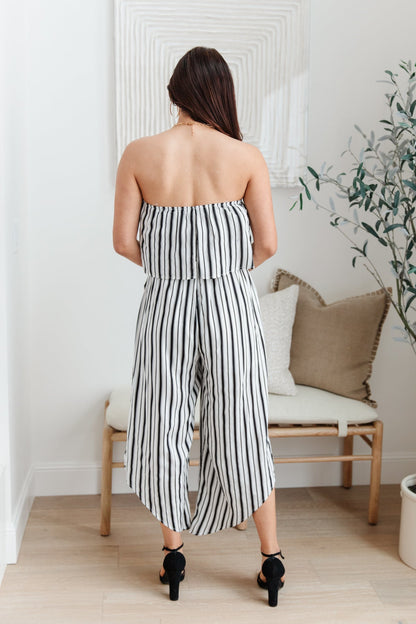 Modern Stripes Jumpsuit - Southern Divas Boutique