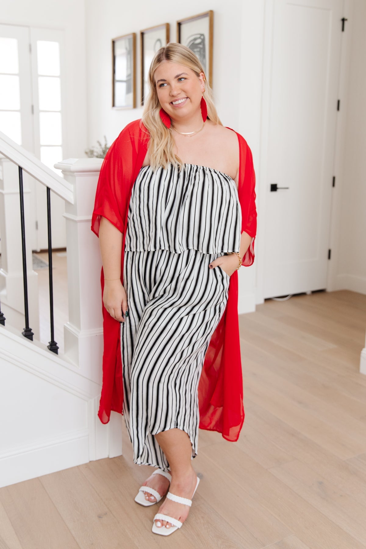 Modern Stripes Jumpsuit - Southern Divas Boutique