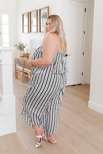 Modern Stripes Jumpsuit - Southern Divas Boutique