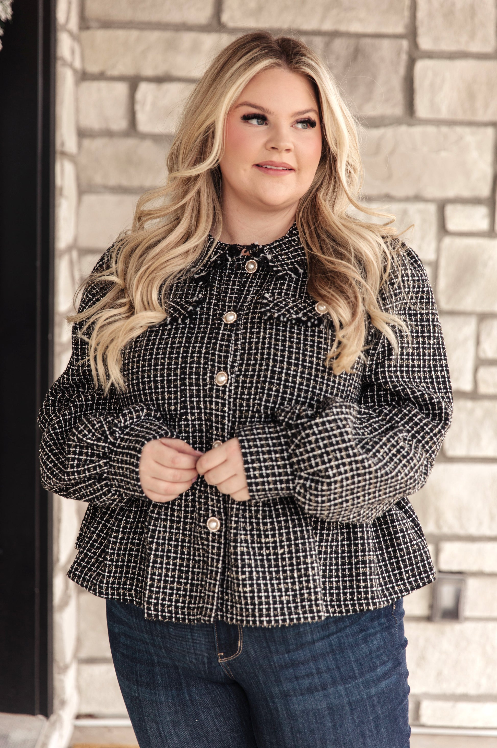 Number Five Tweed Jacket - Southern Divas Boutique