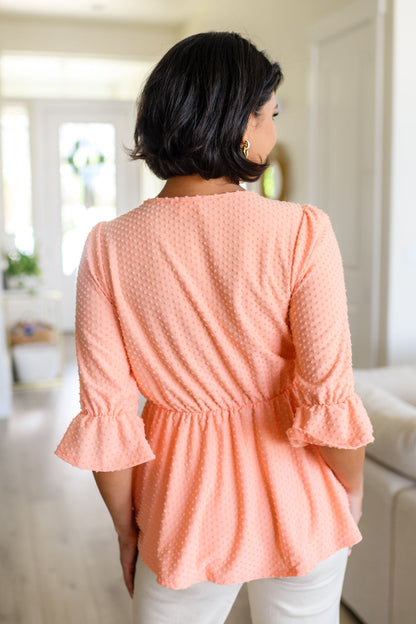 Sweet Sherbet Swiss Dot Top - Southern Divas Boutique