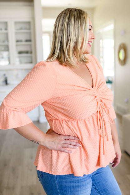 Sweet Sherbet Swiss Dot Top - Southern Divas Boutique