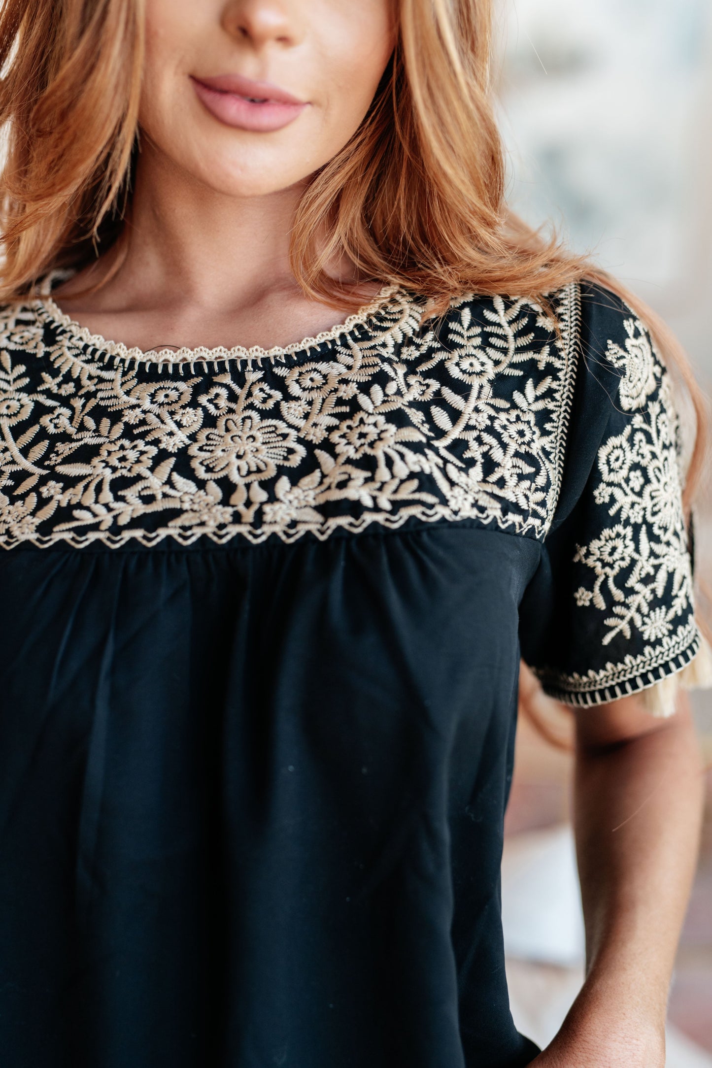 Try Again Embroidered Top - Southern Divas Boutique