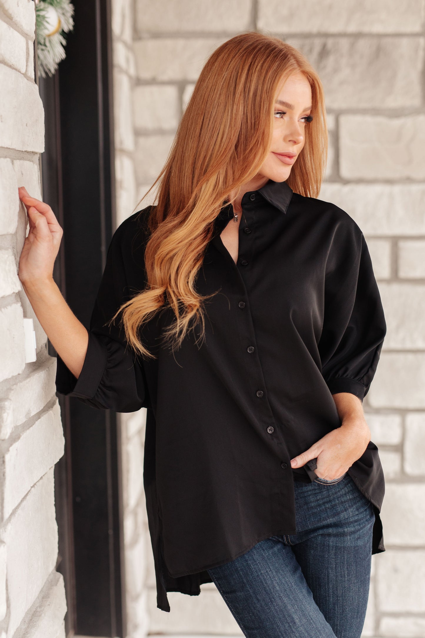 Turned Out Perfect Oversized Button Down Shirt - Southern Divas Boutique