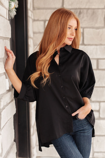 Turned Out Perfect Oversized Button Down Shirt - Southern Divas Boutique